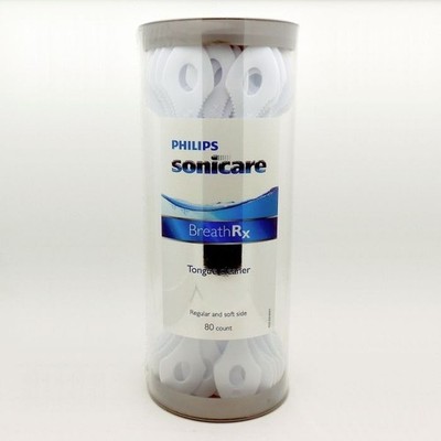 80 x Sonicare BreathRX Tongue Scrapers/Cleaners (COMMERCIAL BULK PACK)