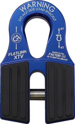 Factor 55 FlatLink XTV Winch Shackle Mount Blue 00070-02 UTV ATV