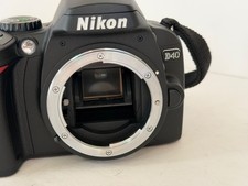  BODY ONLY Nikon D40 DSLR Camera Body Only Strap Black 6.1MP Low Shutter Count