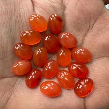 Natural Carnelian Oval 4x6 mm to 15x20 mm Cabochon Loose Gemstone Lot
