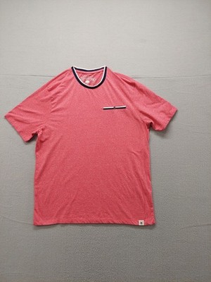 Copper & Oak Men T Shirt L Pink Heather Short Sleeve Crew Neck Casual Regular
