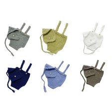 2 Pcs Newborn Photography Props Crochet Outfit Baby Romper Hat Beanies Cap Set