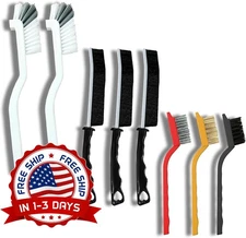 Juego Cepillos De Limpieza Para Banos Cocina Y Hogar Ideal Juntas Y Ranuras NEW.