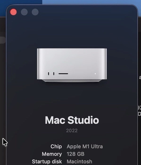 Apple Mac Studio M1 Ultra 128GB RAM 64 core GPU | eBay