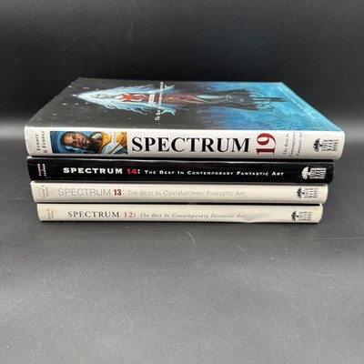 Lot Of 4 Spectrum Best In Contemporary Fantastic Art Books Vol 12 13 14 19 HC