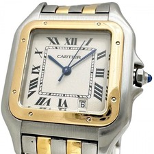 CARTIER  PANTHERE Classic Figaro 2 Row W25028B6 Watches Stainless Steel/K18Y...