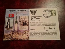 1994 V-2 ROCKET ATTACKS SIGNED/FLOWN COVER-FDC-JS 50/44/11  (Mialet & Michael)