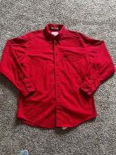 Vintage Woolrich Sportsman Chamois Made In USA Flannel Outdoor Flannel - Large