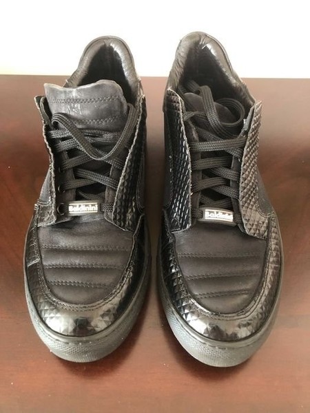 Men Baldinini Boots Black Leather 40