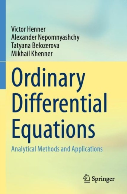 Ordinary Differential Equations by Alexander Nepomnyashchy (Paperback Book)