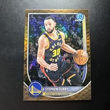 2025-26 Bowman Basketball Steph Curry #BCV-115 Reptilian Chrome Refractor