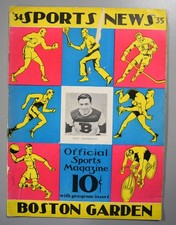 Boston Bruins vs Chicago Blackhawks March 16th 1935 Official Game Program