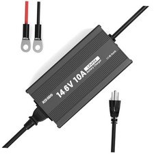 12V 10A LiFePO4 Battery Charger Smart Deep Cycle Battery Charger for Lithium