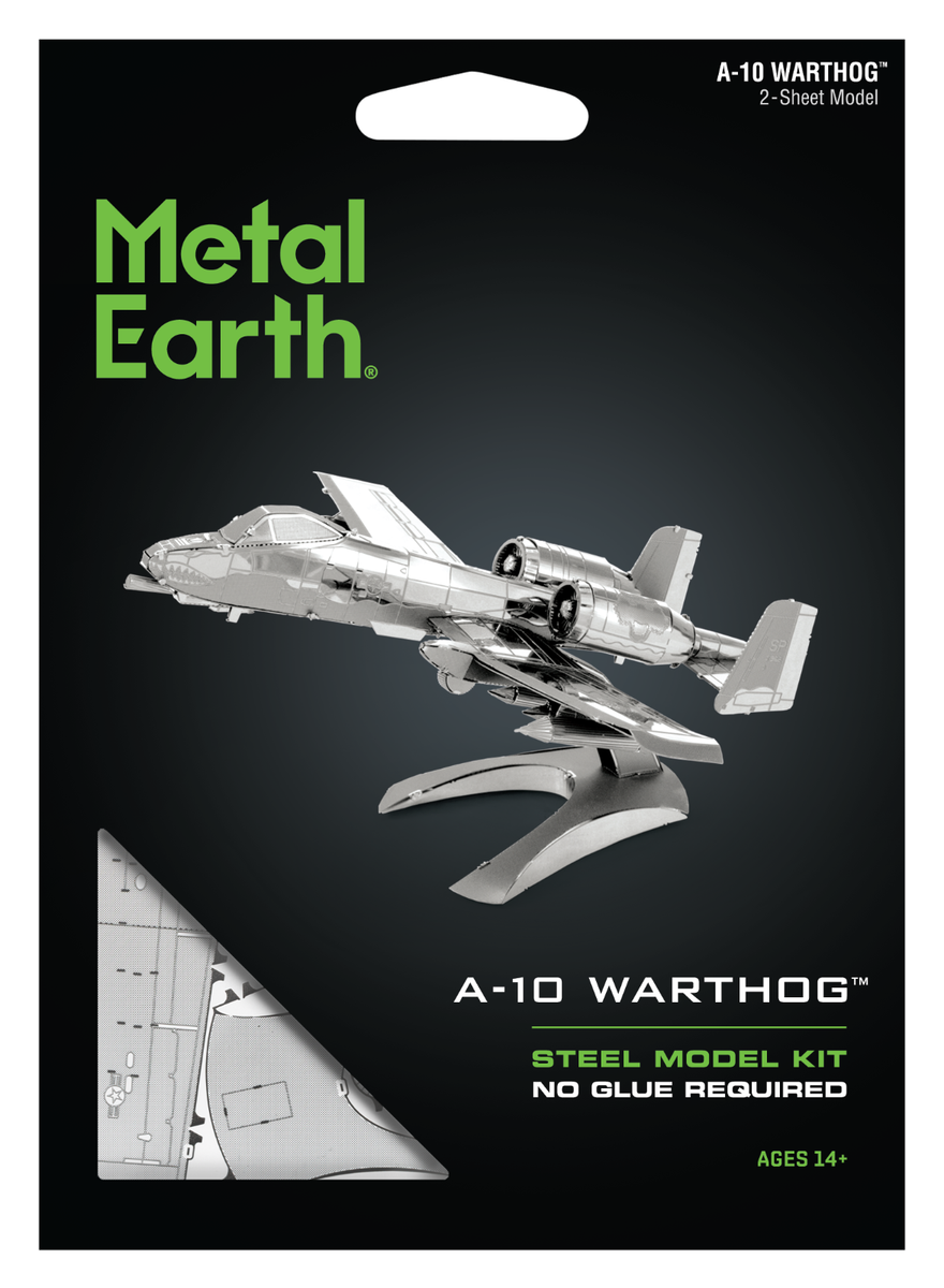Fascinations Metal Earth AVIATION Plane Aircraft 3D Silver Steel