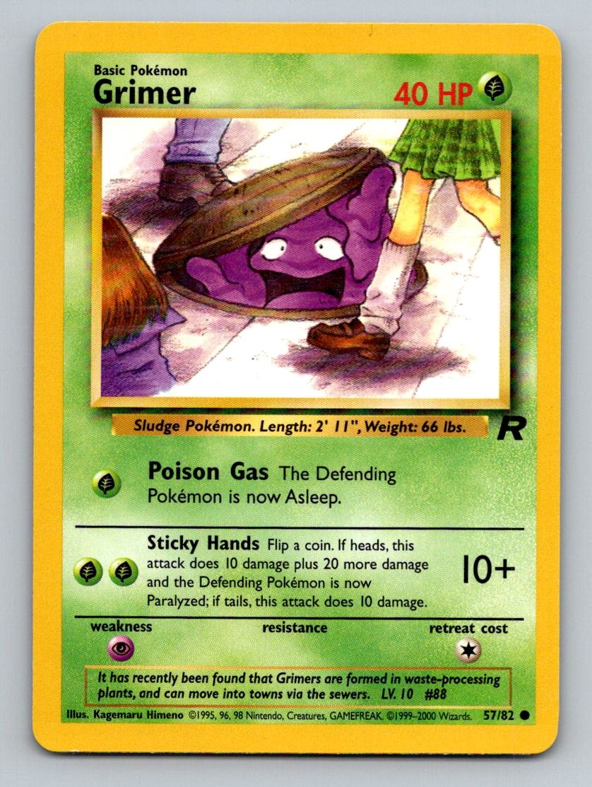 Grimer Team Rocket 57/82 Pokemon