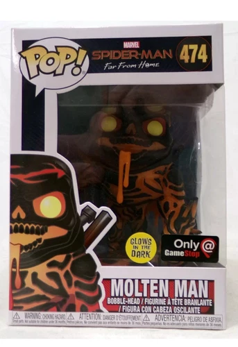 Funko Pop Marvel - Molten Man Glow in the Dark Gamestop Exclusive #474