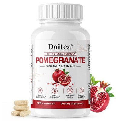 . Organic Pomegranate Fruit Extract 700mg Natural Daily Dietary Supplement