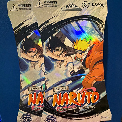 2x KAYOU Naruto Series 1 Booster Pack 8 Cards English 2025 Heaven Scroll