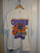 Delta 2007 VINTAGE Florida GATORS National CHAMPIONSHIP Tee T-shirt Sz.XL