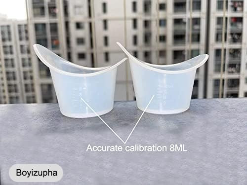 Boyizupha® 2 piezas vasos de silicona para lavar ojos para enjuagar, limpiar con 1... - Imagen 3 de 5