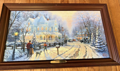 Thomas Kinkade's “A Holiday Gathering” Illuminated Canvas #A4831