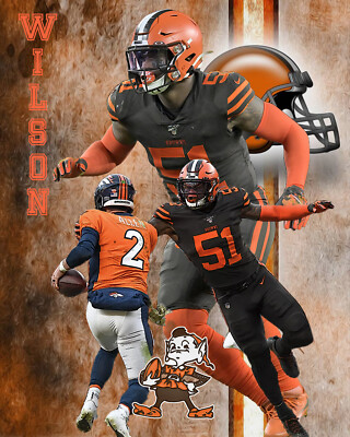 Cleveland Browns Lithograph print of Mack Wilson   2020 