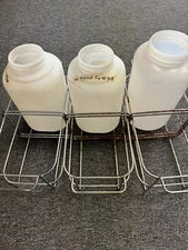 Bio-Tek AGILENT Washer Waste Dispenser Canisters and Holders for Elx - SHIP INCL