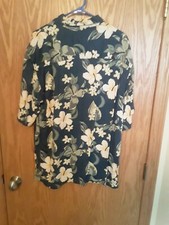 Arrow Hawaiian Floral button down shirt Shirt L Blue