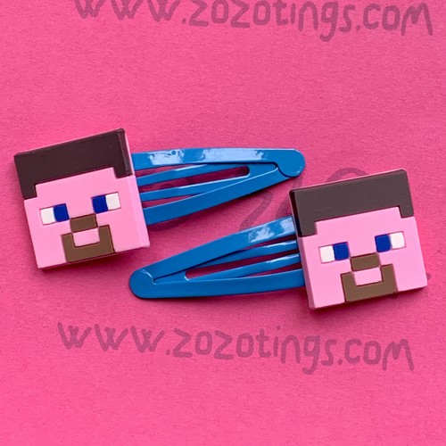 Mine Game Snap Hair Clips - Picture 3 of 5