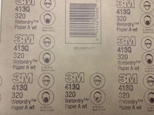 9 X 11 SAND PAPER SHEETS WET OR DRY 3M 413Q  PICK 220 240 320 360 400 500 - 50PC