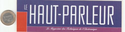 AUTOCOLLANTS . Journaux.  Le HAUT PARLEUR - Photo 1/1