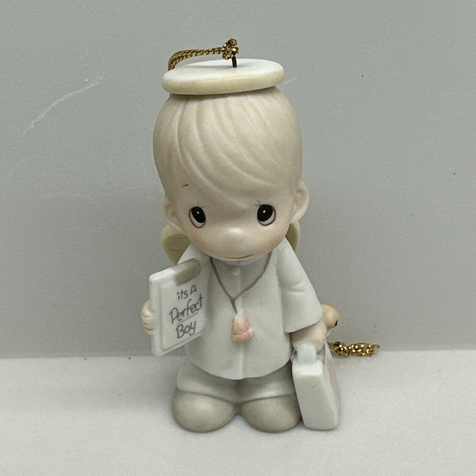 Precious Moments Angel 1986 It's A Perfect Boy Doctor 102415 Christmas Ornament