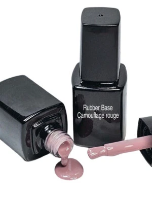 Rubber Base Rouge 12ml Make UP UV LED Haftgel Aufbaugel Camouflage UV Base Gel