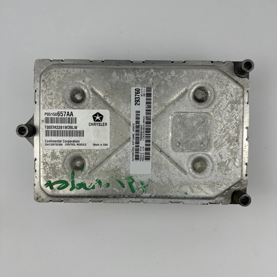 Dodge Grand Caravan P05150657AA 2012 12 unidad de módulo de control del motor ECU ECM OEM Foto 2 de 4