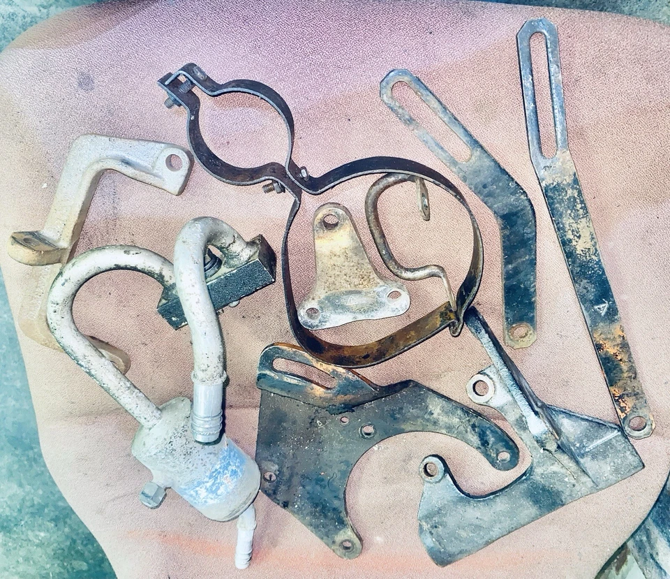 1965-1967 SS396,427 Chevy 7 шт комплект/глушитель, кондиционер. кронштейны GM оригинал - Изображение 2 из 4