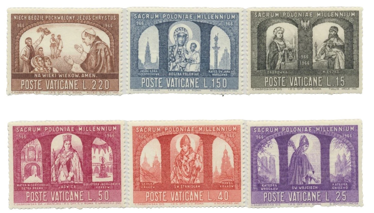 1961-1970 Year of Issue Vatican Stamps