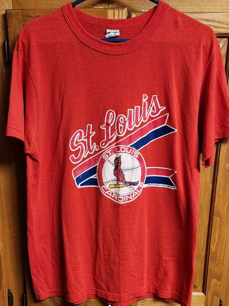 Vintage 1988 CHAMPION MLB St Louis Cardinals Men's Size L Large T Shirt USA MADE