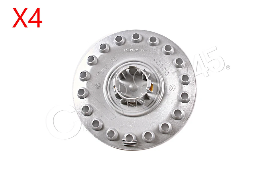 Tapacubos genuino VW Beetle 4x cromo brillante/gris dolomita 1C0601149AGRB Foto 2 de 4