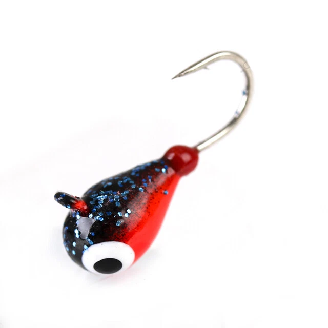 6PK Tungsten Jigs 4MM 5MM Outdoor Ice Fishing UV Colors Hyabusa Hooks Panfish - Image 2 of 4