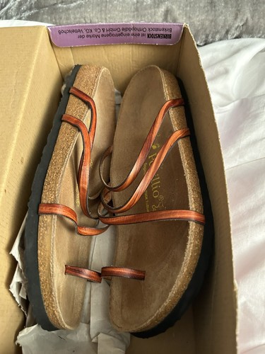 NEU MIT ETIKETT BIRKENSTOCK PAPILLIO SIWA HELLBRAUN LEDER GR 40 - Bild 3 von 11