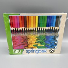 NEW Springbok Pencil Pushers Color Pencils Jigsaw Puzzle 500 pieces NIB Sealed