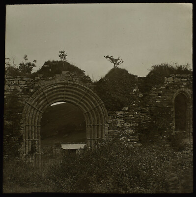 STRATA FLORIA ABBEY RUINS PONTRHYDFENDIGAID WALES C190 Magic Lantern Slide PHOTO