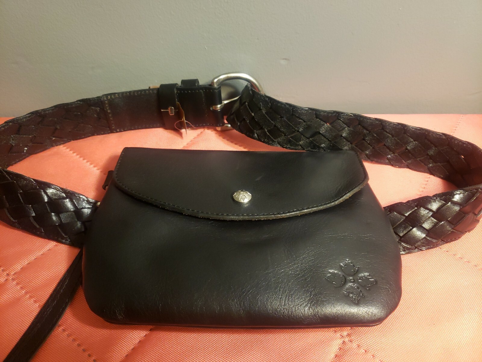 tooled leather fanny pack