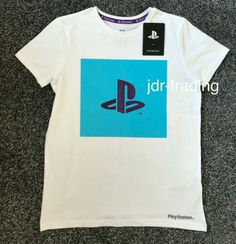 T-shirt Garçon Primark Bleu 3-4 Ans Coton Col Rond Manches Courtes - Game Over
