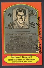 Stanley Coveleski Autograph Dexter Press Color Hall of Fame Plaque Postcard GAI