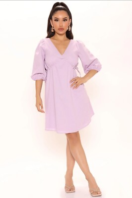 open lace back dress Lilac Lavender Short Bridesmaid Dress main image 1