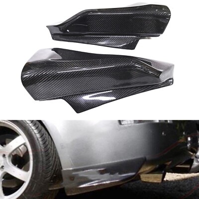 Real Carbon Fiber Rear Bumper Side Corner Cover For Nissan 350Z Z33 2003-2006