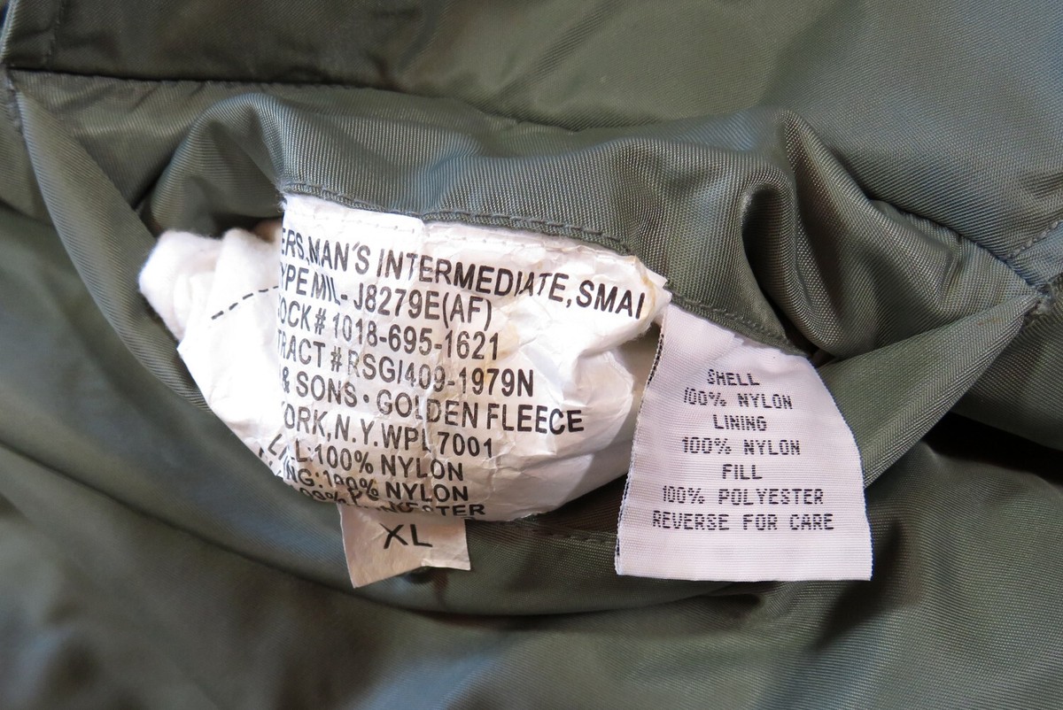 USA Military USAF Air Force Flight Jacket Intermediate Flyers Type