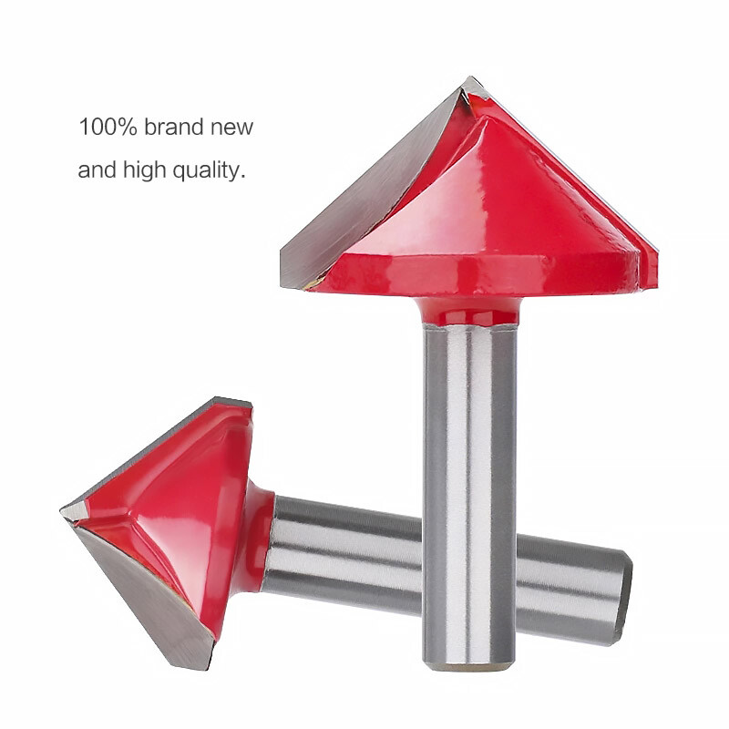 V-Nut Fräser 8mm Schaft - 90 Grad CNC Gravur Werkzeug Für Holz