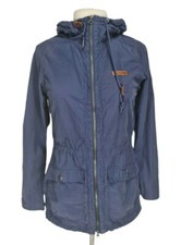 Columbia Navy Blue Hooded Varity Full Zip Jacket Women Size S Windbreaker